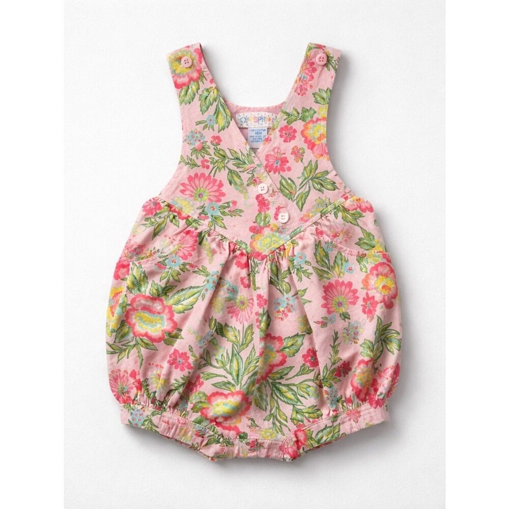 Offspring Pink floral bubble romper size 18 months